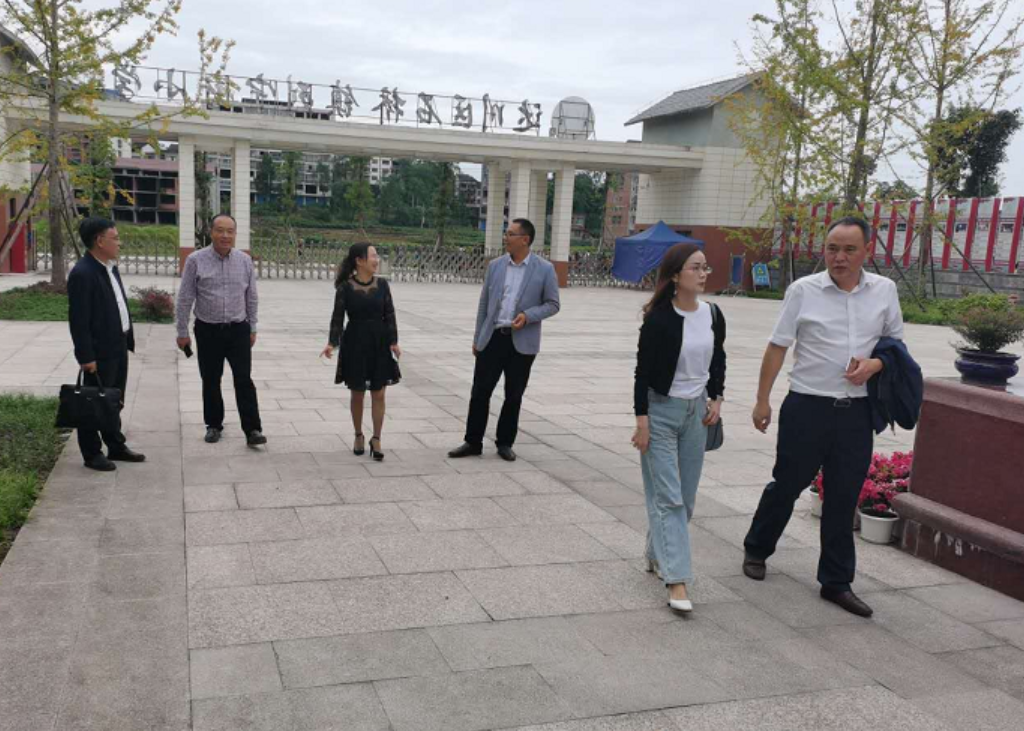 达川区招办主任到达川区石桥镇列宁街小学检查指导工作