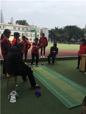 祥福中学举行初三学生体育模拟考试 看度